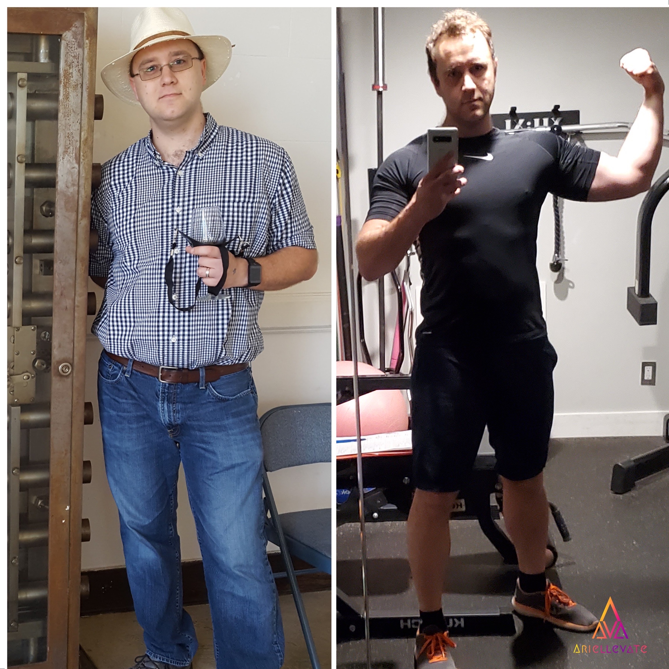 muscle building weight loss transformation